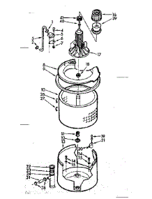 Tub And Basket Assembly parts for Kenmore Washer 110.7004667 (1107004667, 110 7004667) from AppliancePartsPros.com