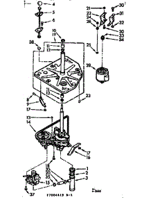 Drive System parts for Kenmore Washer 110.7004669 (1107004669, 110 7004669) from AppliancePartsPros.com