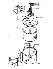 Tub And Basket Assembly parts for Kenmore Washer 110.7004702 (1107004702, 110 7004702) from AppliancePartsPros.com