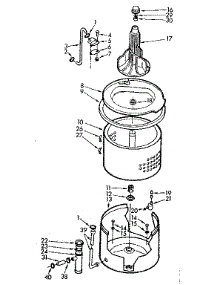 Tub & Basket Assembly parts for Kenmore Washer 110.7004753 (1107004753, 110 7004753) from AppliancePartsPros.com