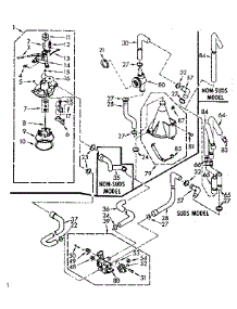 Water System parts for Kenmore Washer 110.7004754 (1107004754, 110 7004754) from AppliancePartsPros.com