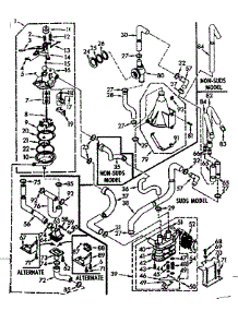 Water System parts for Kenmore Washer 110.7004802 (1107004802, 110 7004802) from AppliancePartsPros.com