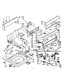 Top And Console Assembly parts for Kenmore Washer 110.7004853 (1107004853, 110 7004853) from AppliancePartsPros.com
