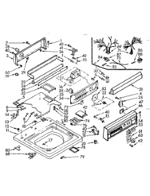 Top And Console Assembly parts for Kenmore Washer 110.7004900 (1107004900, 110 7004900) from AppliancePartsPros.com