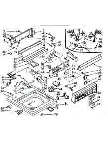 Top And Console Assembly parts for Kenmore Washer 110.7004952 (1107004952, 110 7004952) from AppliancePartsPros.com