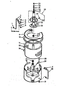 Tub And Basket Assembly parts for Kenmore Washer 110.7004953 (1107004953, 110 7004953) from AppliancePartsPros.com