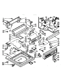 Top And Console Assembly parts for Kenmore Washer 110.7004953 (1107004953, 110 7004953) from AppliancePartsPros.com