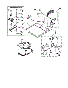 Dryer Top parts for Kenmore Dryer 110.70052990 (11070052990, 110 70052990) from AppliancePartsPros.com