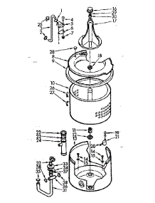 Tub And Basket Assembly parts for Kenmore Washer 110.7005401 (1107005401, 110 7005401) from AppliancePartsPros.com