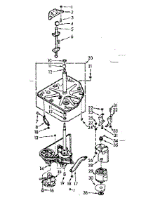 Drive System parts for Kenmore Washer 110.7005401 (1107005401, 110 7005401) from AppliancePartsPros.com