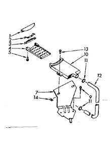 Filter Assembly parts for Kenmore Washer 110.7005401 (1107005401, 110 7005401) from AppliancePartsPros.com