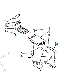 Filter Assembly parts for Kenmore Washer 110.7005402 (1107005402, 110 7005402) from AppliancePartsPros.com