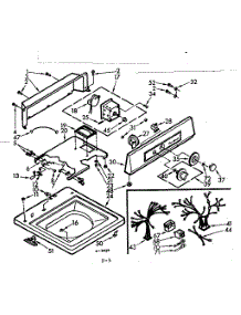 Top And Console Assembly parts for Kenmore Washer 110.7005402 (1107005402, 110 7005402) from AppliancePartsPros.com