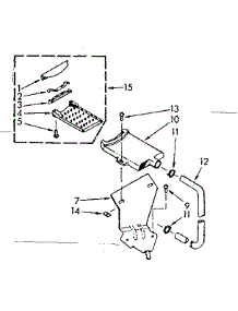 Filter Assembly parts for Kenmore Washer 110.7005405 (1107005405, 110 7005405) from AppliancePartsPros.com