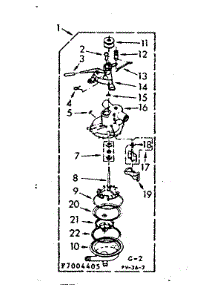 Pump Assembly parts for Kenmore Washer 110.7005405 (1107005405, 110 7005405) from AppliancePartsPros.com