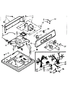 Top And Console Assembly parts for Kenmore Washer 110.7005407 (1107005407, 110 7005407) from AppliancePartsPros.com