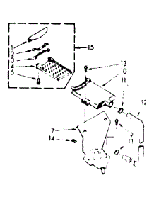 Filter Assembly parts for Kenmore Washer 110.7005407 (1107005407, 110 7005407) from AppliancePartsPros.com