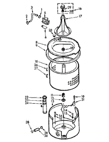 Tub And Basket Assembly parts for Kenmore Washer 110.7005408 (1107005408, 110 7005408) from AppliancePartsPros.com