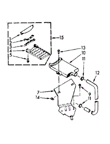 Filter Assembly parts for Kenmore Washer 110.7005408 (1107005408, 110 7005408) from AppliancePartsPros.com