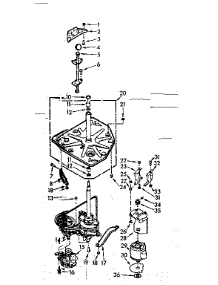 Drive System parts for Kenmore Washer 110.7005501 (1107005501, 110 7005501) from AppliancePartsPros.com