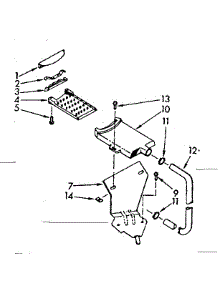 Filter Assembly parts for Kenmore Washer 110.7005502 (1107005502, 110 7005502) from AppliancePartsPros.com