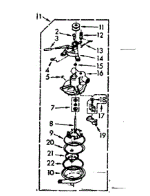 Pump Assembly parts for Kenmore Washer 110.7005502 (1107005502, 110 7005502) from AppliancePartsPros.com