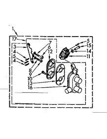 Two Way Valve Assembly parts for Kenmore Washer 110.7005502 (1107005502, 110 7005502) from AppliancePartsPros.com