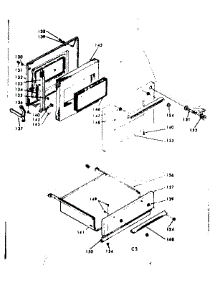 Door And Drawer parts for Kenmore Range 628.6357323 (6286357323, 628 6357323) from AppliancePartsPros.com