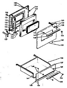 Door And Drawer parts for Kenmore Range 628.6367210 (6286367210, 628 6367210) from AppliancePartsPros.com