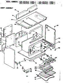Body Assembly parts for Kenmore Range 628.6367810 (6286367810, 628 6367810) from AppliancePartsPros.com