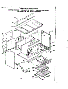 Body Assembly parts for Kenmore Range 628.6367910 (6286367910, 628 6367910) from AppliancePartsPros.com