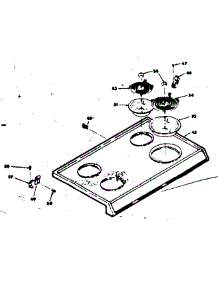 Cooktop Assembly parts for Kenmore Range 628.6398211 (6286398211, 628 6398211) from AppliancePartsPros.com