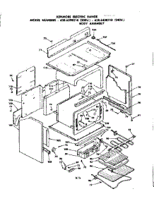 Body Assembly parts for Kenmore Range 628.6408210 (6286408210, 628 6408210) from AppliancePartsPros.com