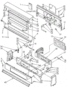 Console Panel parts for Kenmore Dryer 110.97094300 (11097094300, 110 97094300) from AppliancePartsPros.com