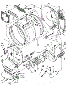 Bulkhead parts for Kenmore Dryer 110.97094800 (11097094800, 110 97094800) from AppliancePartsPros.com
