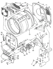 Bulkhead parts for Kenmore Dryer 110.97195510 (11097195510, 110 97195510) from AppliancePartsPros.com