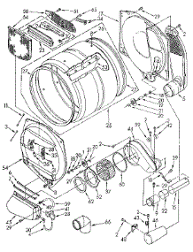 Bulkhead parts for Kenmore Dryer 110.97195520 (11097195520, 110 97195520) from AppliancePartsPros.com