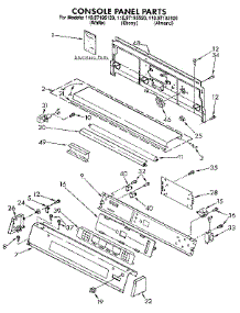 Console Panel parts for Kenmore Dryer 110.97195820 (11097195820, 110 97195820) from AppliancePartsPros.com