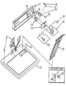 Top And Console parts for Kenmore Dryer 110.97210100 (11097210100, 110 97210100) from AppliancePartsPros.com