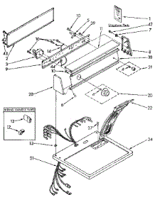 Top And Console parts for Kenmore Dryer 110.97260100 (11097260100, 110 97260100) from AppliancePartsPros.com