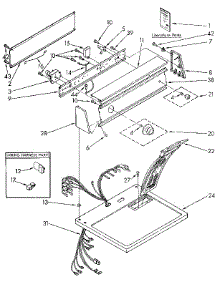 Top And Console parts for Kenmore Dryer 110.97264800 (11097264800, 110 97264800) from AppliancePartsPros.com