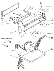 Top And Console parts for Kenmore Dryer 110.97272100 (11097272100, 110 97272100) from AppliancePartsPros.com