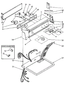 Top And Console parts for Kenmore Dryer 110.97278800 (11097278800, 110 97278800) from AppliancePartsPros.com