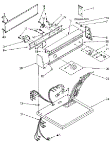 Top And Console parts for Kenmore Dryer 110.97280600 (11097280600, 110 97280600) from AppliancePartsPros.com