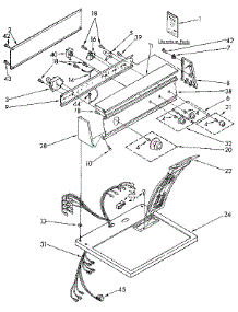Top And Console parts for Kenmore Dryer 110.97281100 (11097281100, 110 97281100) from AppliancePartsPros.com