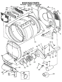 Bulkhead Parts parts for Kenmore Dryer 110.97283110 (11097283110, 110 97283110) from AppliancePartsPros.com
