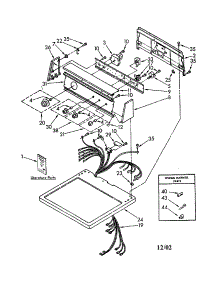 Top And Console parts for Kenmore Dryer 110.97292100 (11097292100, 110 97292100) from AppliancePartsPros.com
