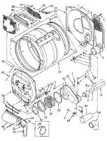 Bulkhead parts for Kenmore Dryer 110.97293510 (11097293510, 110 97293510) from AppliancePartsPros.com