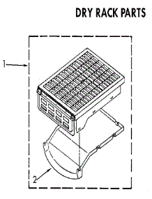 Dry Rack parts for Kenmore Dryer 110.97293510 (11097293510, 110 97293510) from AppliancePartsPros.com