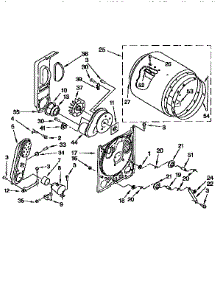 Bulkhead parts for Kenmore Dryer 110.97374210 (11097374210, 110 97374210) from AppliancePartsPros.com